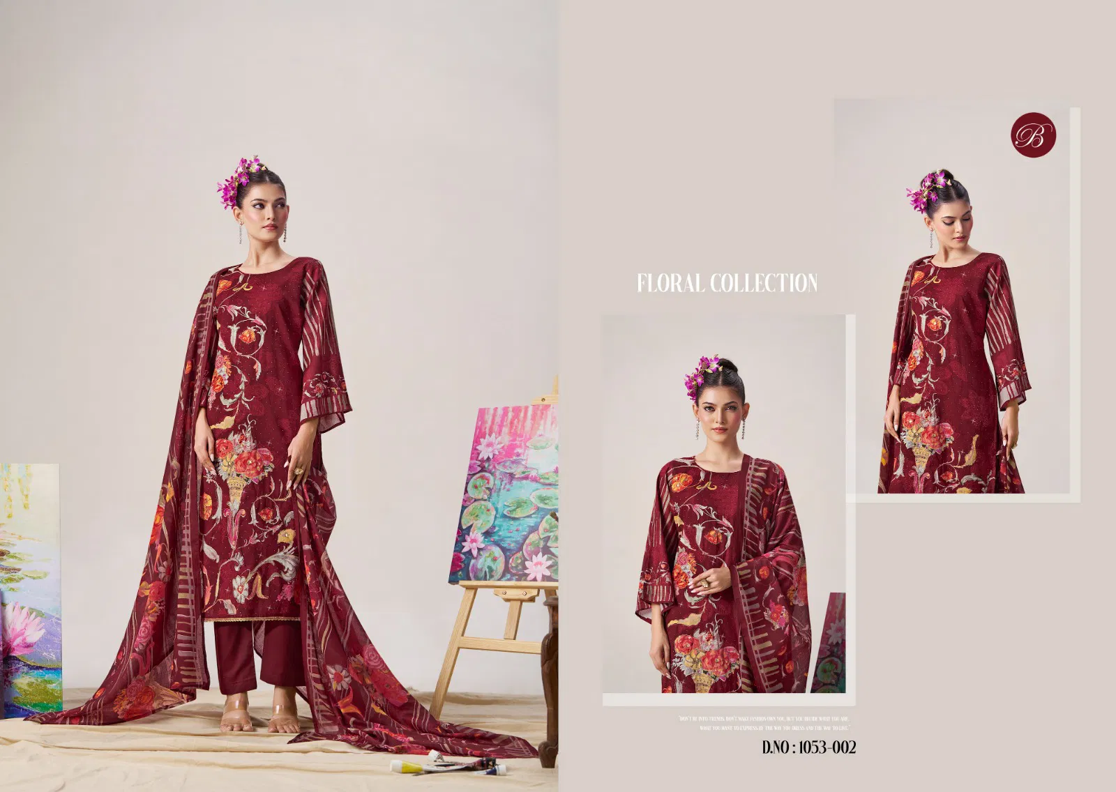 Zubeda By Belliza Pure Cotton Digital Printed Dress Material Orders In India